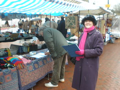 Pauline campaigning for Ely Market