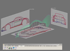Getting started with an automotive model in Alias. Canvas planes are much more helpful to work from than image planes