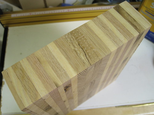 edge of end grain cutting board