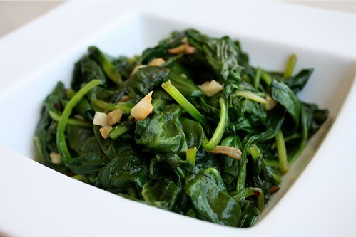 Spinach with Chili Oil