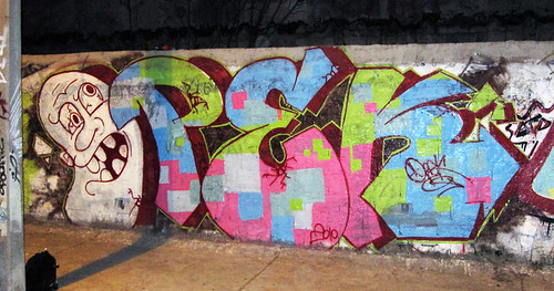 OPEK, AS1 KNSR, MTS Graffiti in Montevideo, Uruguay