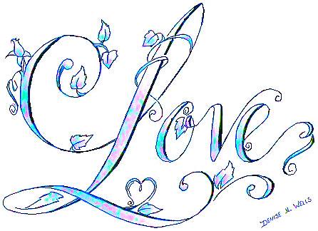 Love Tattoo Design by Denise A. Wells