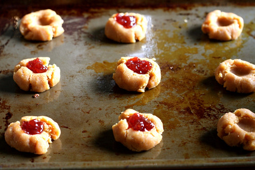 Flourless Peanut Butter and Jelly Cookies