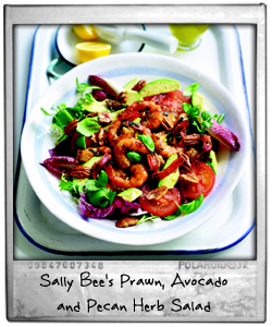 Sally Bee's Prawn, Avocado and Pecan Herb Salad