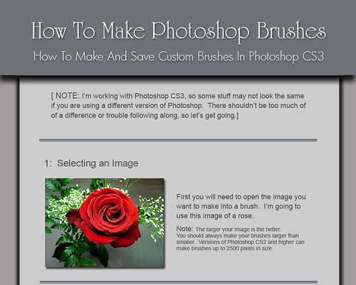  hence click link in addition to choose download master size for a re-create How To Make Photoshop Brushes Tutorial