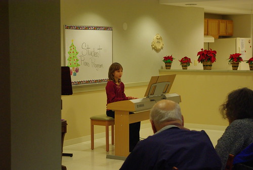 Izzy's first piano performance