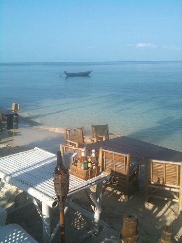 Breakfast on the beach at the see through resort