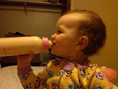 Liesl Drinking Her Bottle