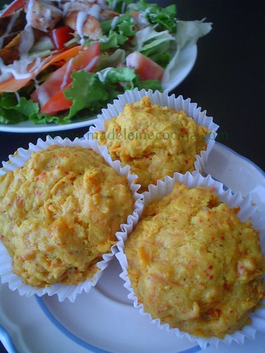 Muffins de zanahoria y curry