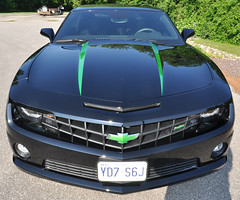 Black 2010 Camaro Gets Some Synergy Green Color • <a style="font-size:0.8em;" href="http://www.flickr.com/photos/85572005@N00/4645363520/" target="_blank">View on Flickr</a>