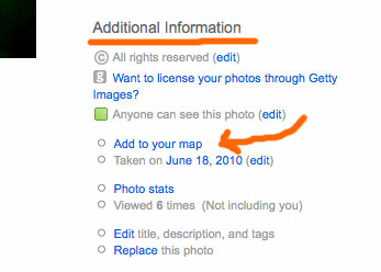 geotagging on flickr