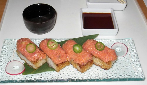 The infamous crispy rice with spicy tuna.
