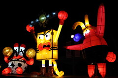 蟹老闆、海綿寶寶與派大星 @Taipei Lantern Festival
