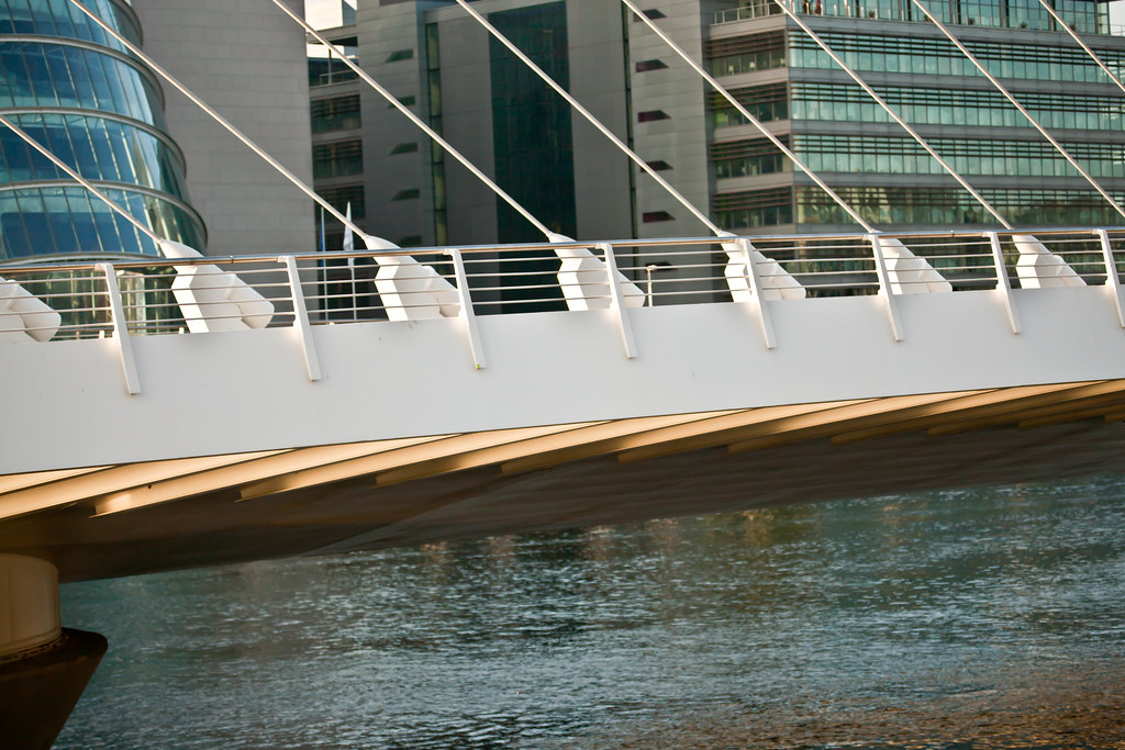 The Samuel Beckett Bridge Is Capable Of Opening Through An angle Of 90%