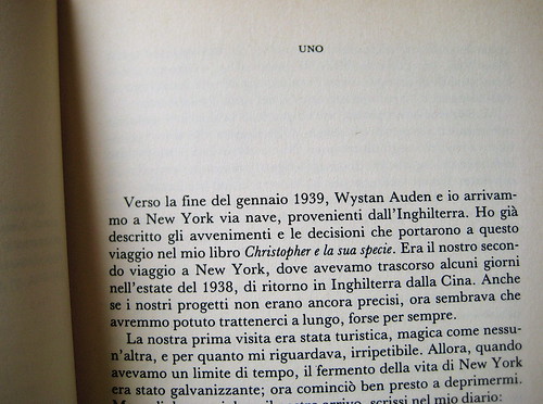 Christopher Isherwood, Il mio guru, Garzanti 1989, p. 9 (part.)