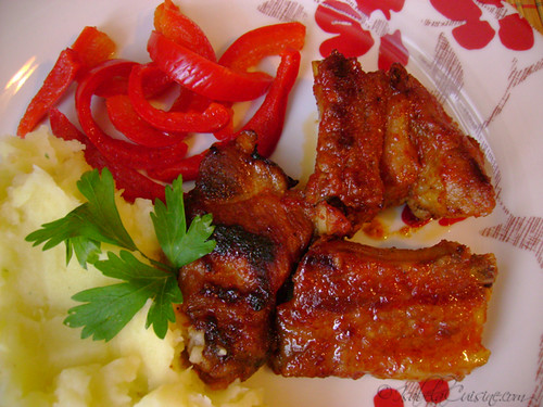 Pork ribs, sweet & spicy