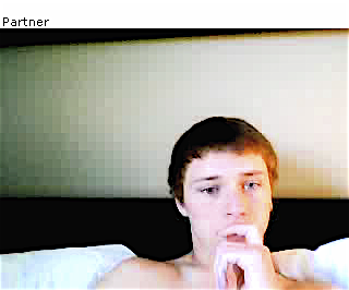 "Partner": a series of 15 portraits from Chatroulette, 1