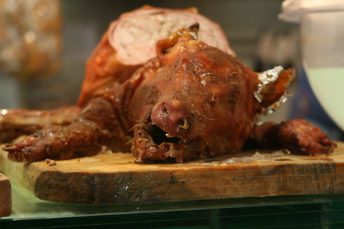 Foie gras stuffed piglet at Roscioli, Rome