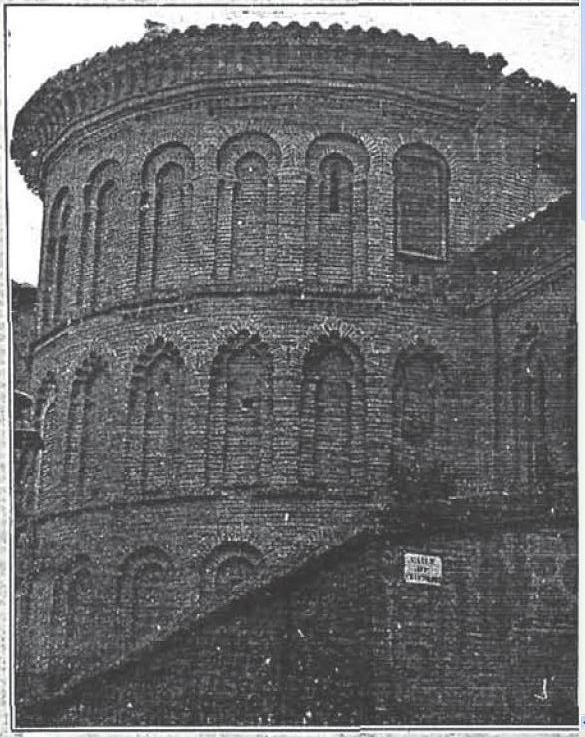 Ábside mudéjar de San Bartolomé en 1904. La Ilustración Española y Americana