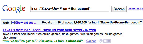 Berlusconi on Google URLs?