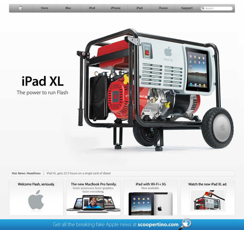 iPad XL Now Runs Flash