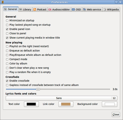 Install Listen player on Gnome