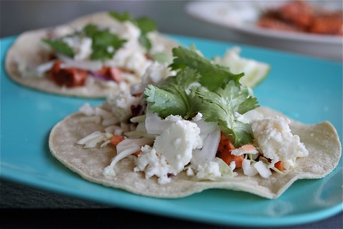 Chipotle Salmon Tacos - a healthy and easy tacos dinner.