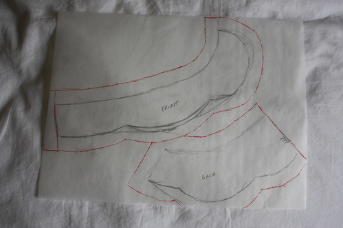 Step 5a: Draw in Collar Shape with 5/8" Outline
