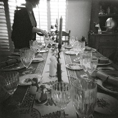 Holga 120 TLR - Christmas dinner at the Page Dooley's