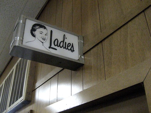 Coolest Ladies Room Sign Ever!