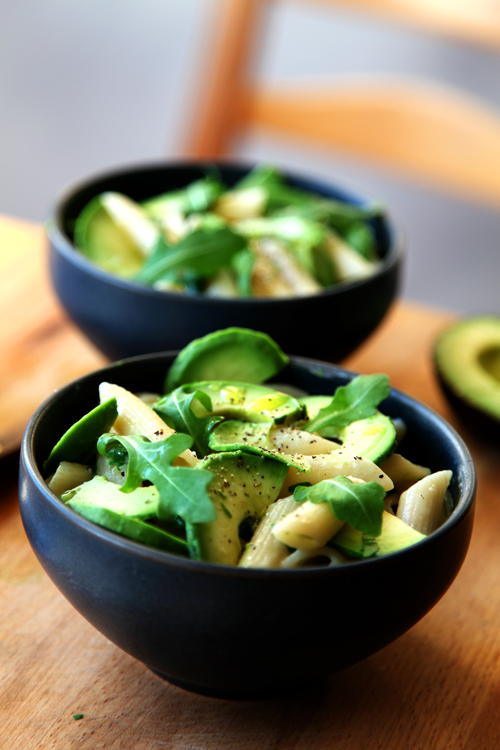 :: Avocado, Parmesan and Rocket Pasta