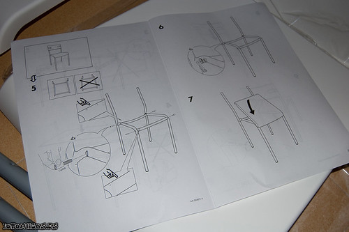 Foto Montaje mesa Laver con 4 sillas de IKEA