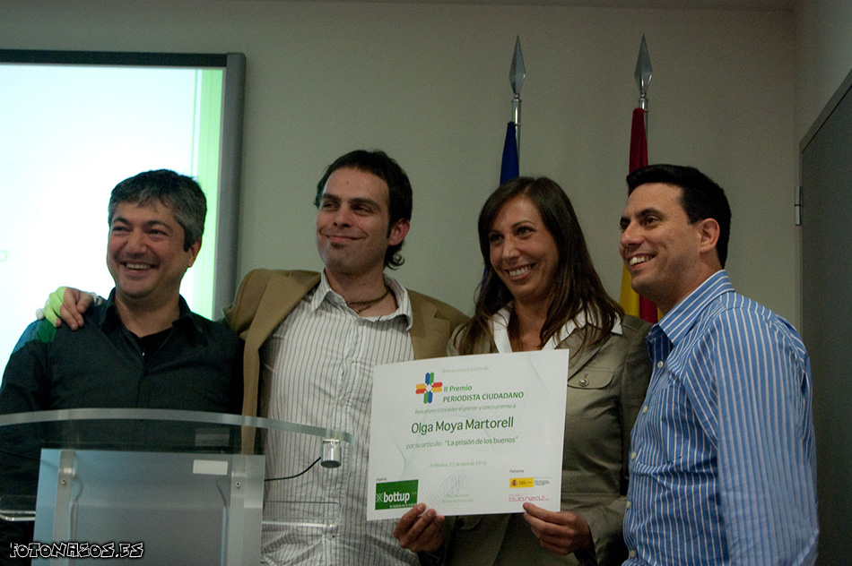 Crónica entrega de premios del II premio Periodista Ciudadano