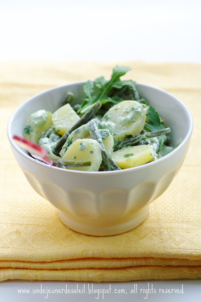 Potatoes and herbs salad