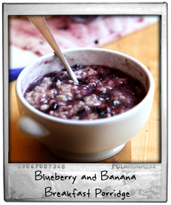 Blueberry and Banana Breakfast Porridge