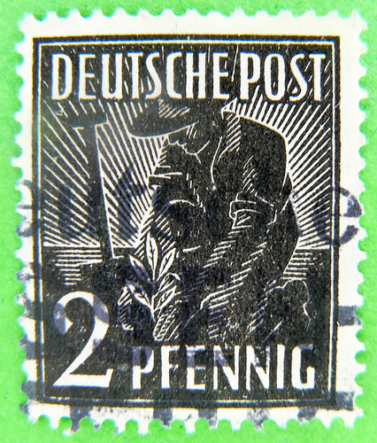 Old Germany Stamp Deutsche Post 2 Pfennig Germany Stamp Allemagne