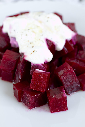 Beets topped with Horseradish Cream 12