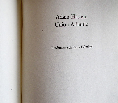 Adam Haslett, Union Atlantic, Einaudi sl 2010, progetto grafico di Riccardo Falcinelli, frontespizio (part.)