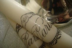 Hand Stamped Candles