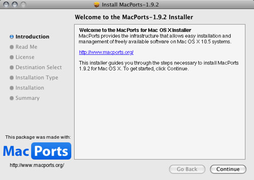 macports list installed