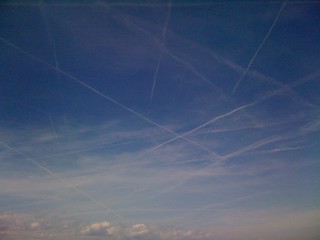 Being right in the middle of europe makes the sky look like a game of tic tac toe