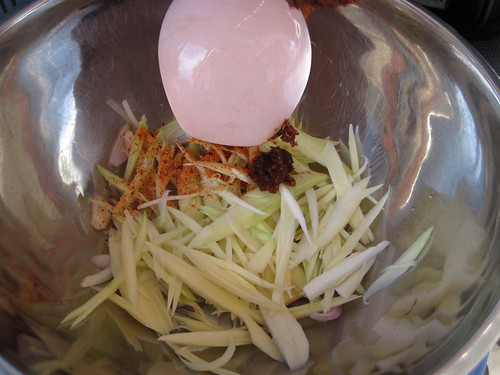 Koh Samui Green Mango salad サムイ島 青マンゴーサラダ0