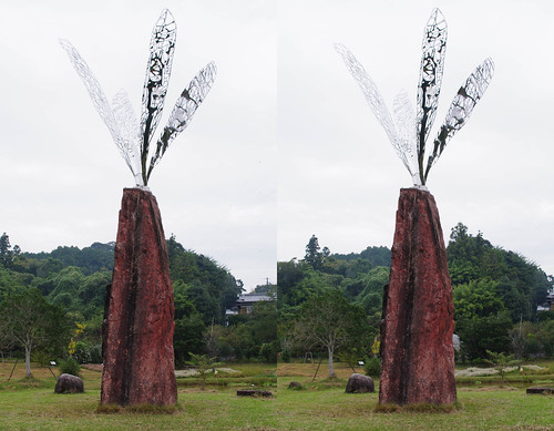 Dragonfly nature park, Shimamto city, 3D parallel view