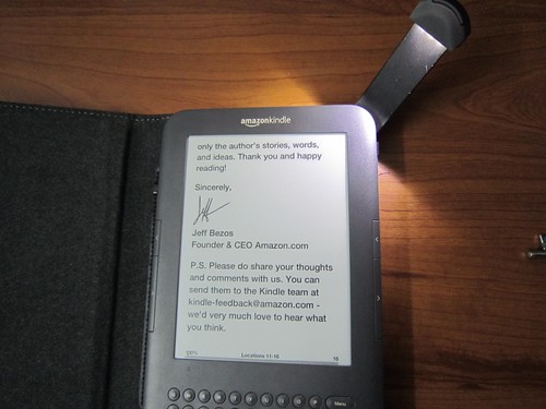 Kindle Reading Light  Cover