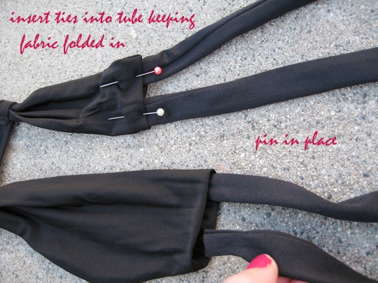 bikini bottoms DIY+refashion old swimsuit-5