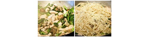 chicken mushroom spinach pasta