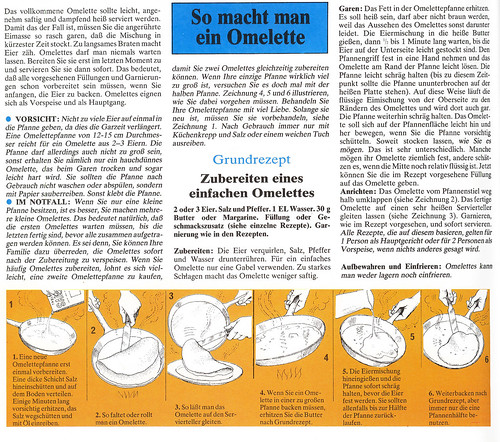 Extracts from an old german cookbook