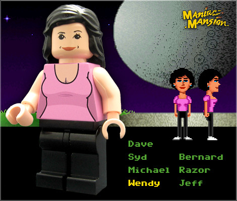 Wendy (Maniac Mansion) custom minifig