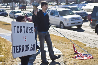 Anti-Torture Vigil - Week 36: Flag on the Ground