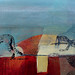 CHEETAH TERRITORY _ 38 x 80 cm _ mixed media on canvas